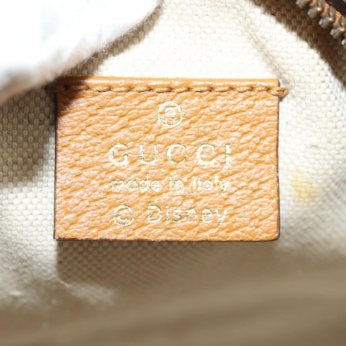 Gucci Disney Mickey Mouse Round Shoulder Bag Printed Mini GG Coated Canvas, BEIGE, CANVAS, Shoulder bag