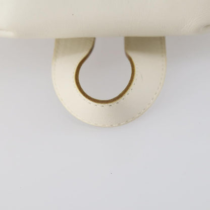 Salvatore Ferragamo Gancini Backpack Leather, WHITE, LEATHER, Backpack