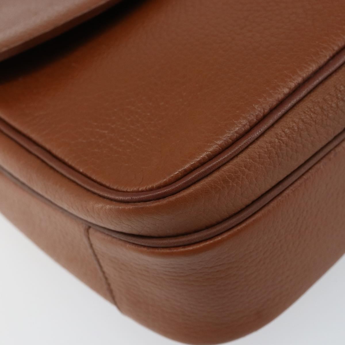 Burberry Vintage Shoulder Bag Leather, BROWN, LEATHER, Shoulder bag