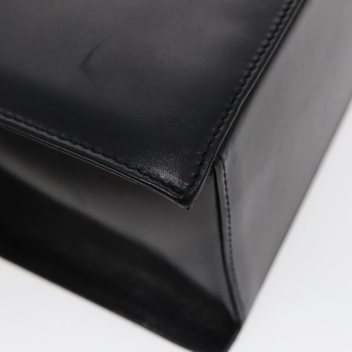 Salvatore Ferragamo Vintage Shoulder Bag Leather, BLACK, LEATHER, Shoulder bag