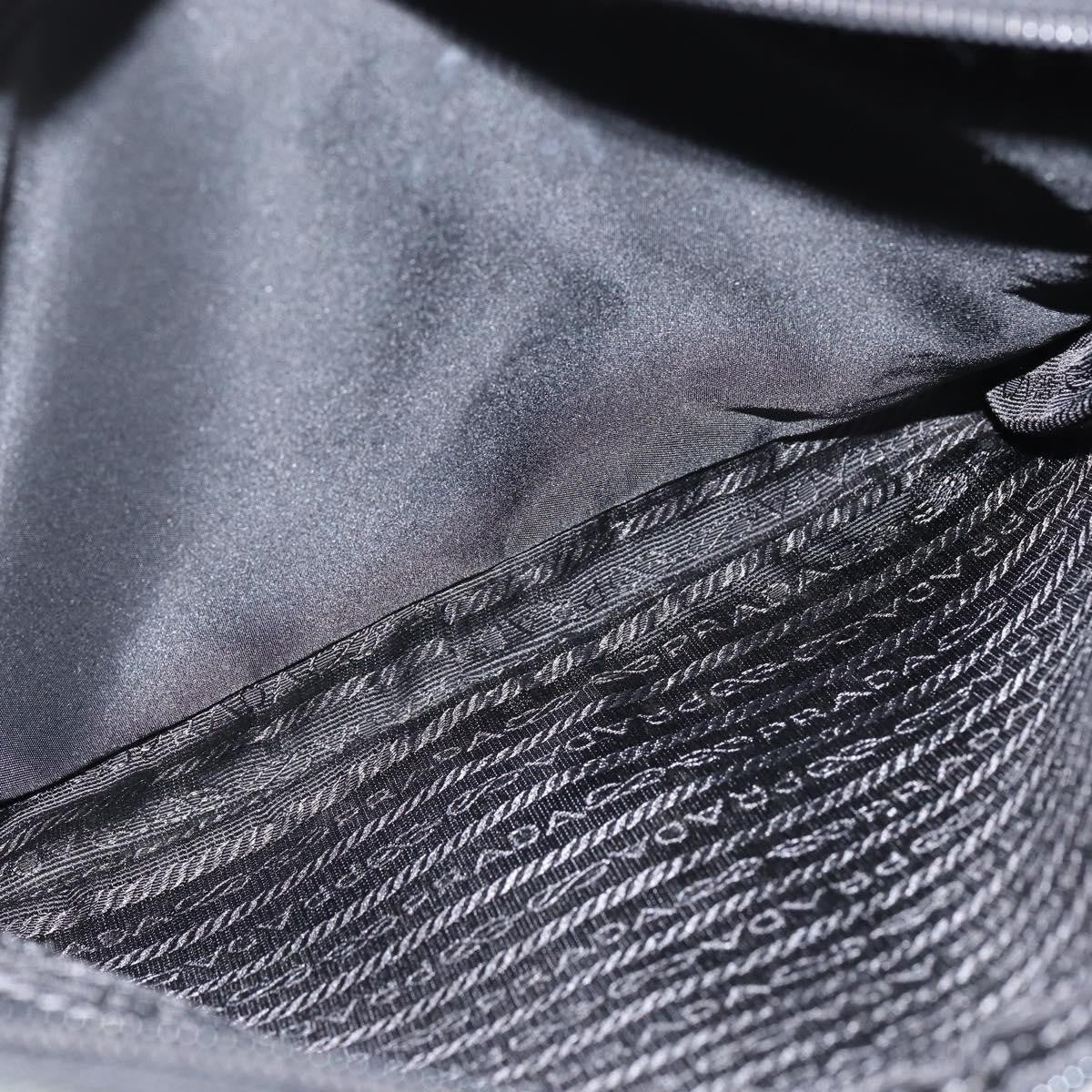 Prada Front Pocket Messenger Bag Tessuto, BLACK, NYLON, Shoulder bag