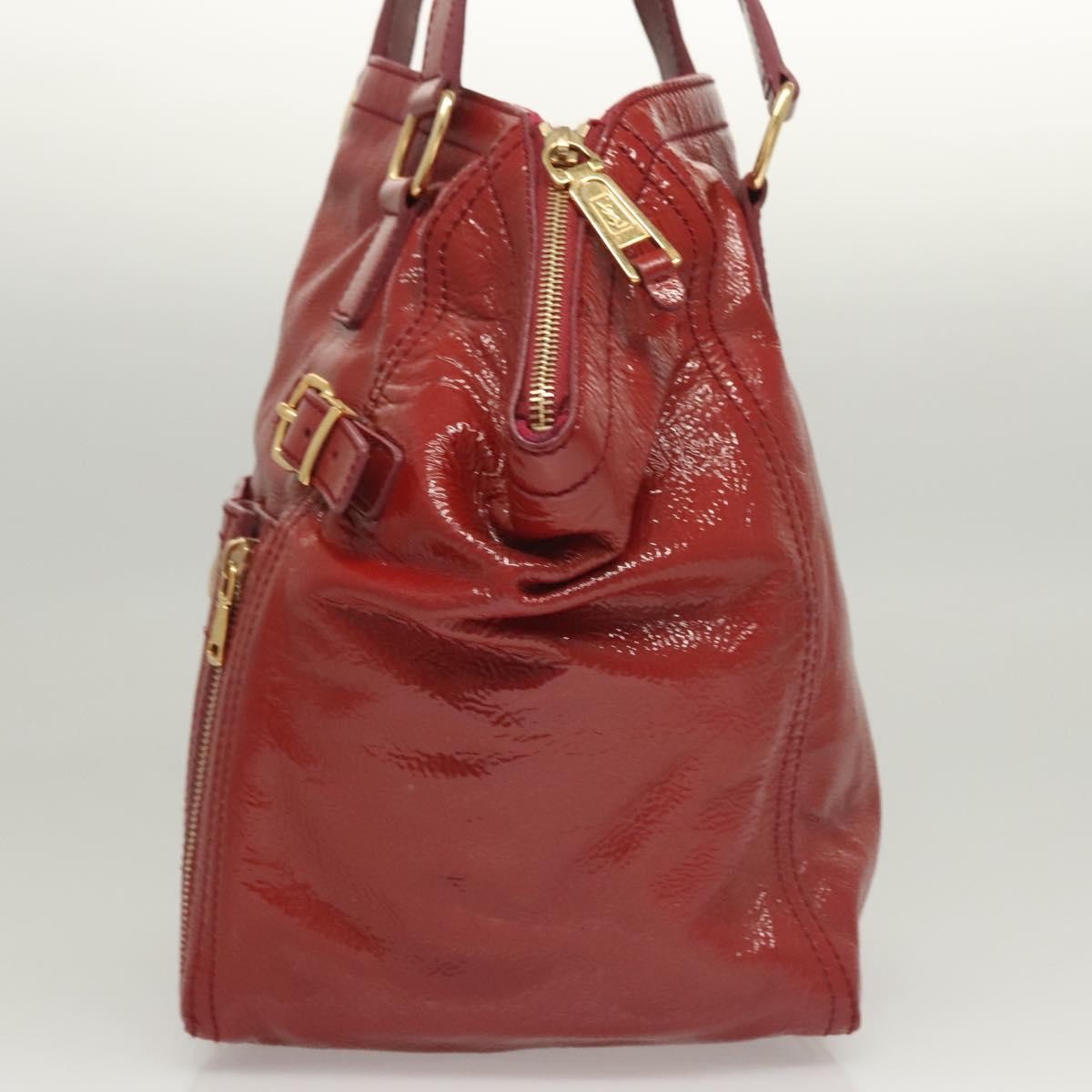 Saint Laurent Downtown Handbag Patent, RED, PATENT_LEATHER, Shoulder bag