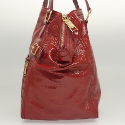 Saint Laurent Downtown Handbag Patent, RED, PATENT_LEATHER, Shoulder bag
