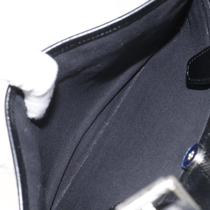 Burberry Vintage Handbag Leather, BLACK, LEATHER, Handbag