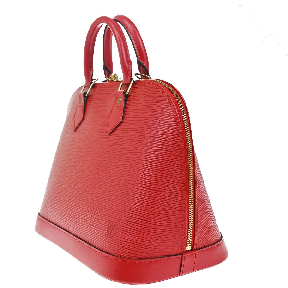 Louis Vuitton Alma Handbag Epi Leather, RED, LEATHER, Handbag