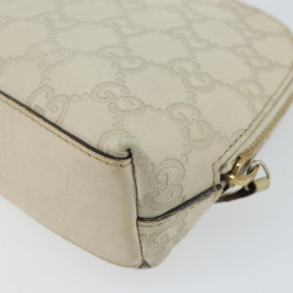 Gucci Cosmetic Pouch Guccissima Leather, BEIGE, CANVAS, Clutche & pouche