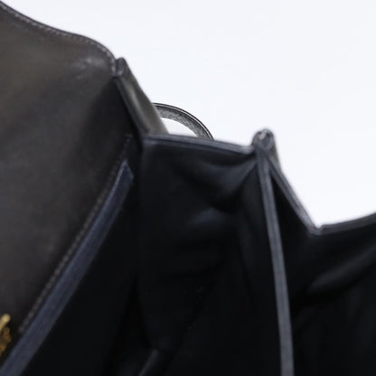 Bally Vintage Handbag Leather, BLACK, LEATHER, Handbag