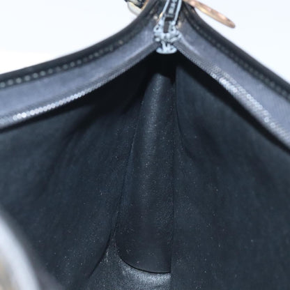 Christian Dior Vintage Trotter Shoulder Bag Canvas, NAVY, CANVAS, Shoulder bag