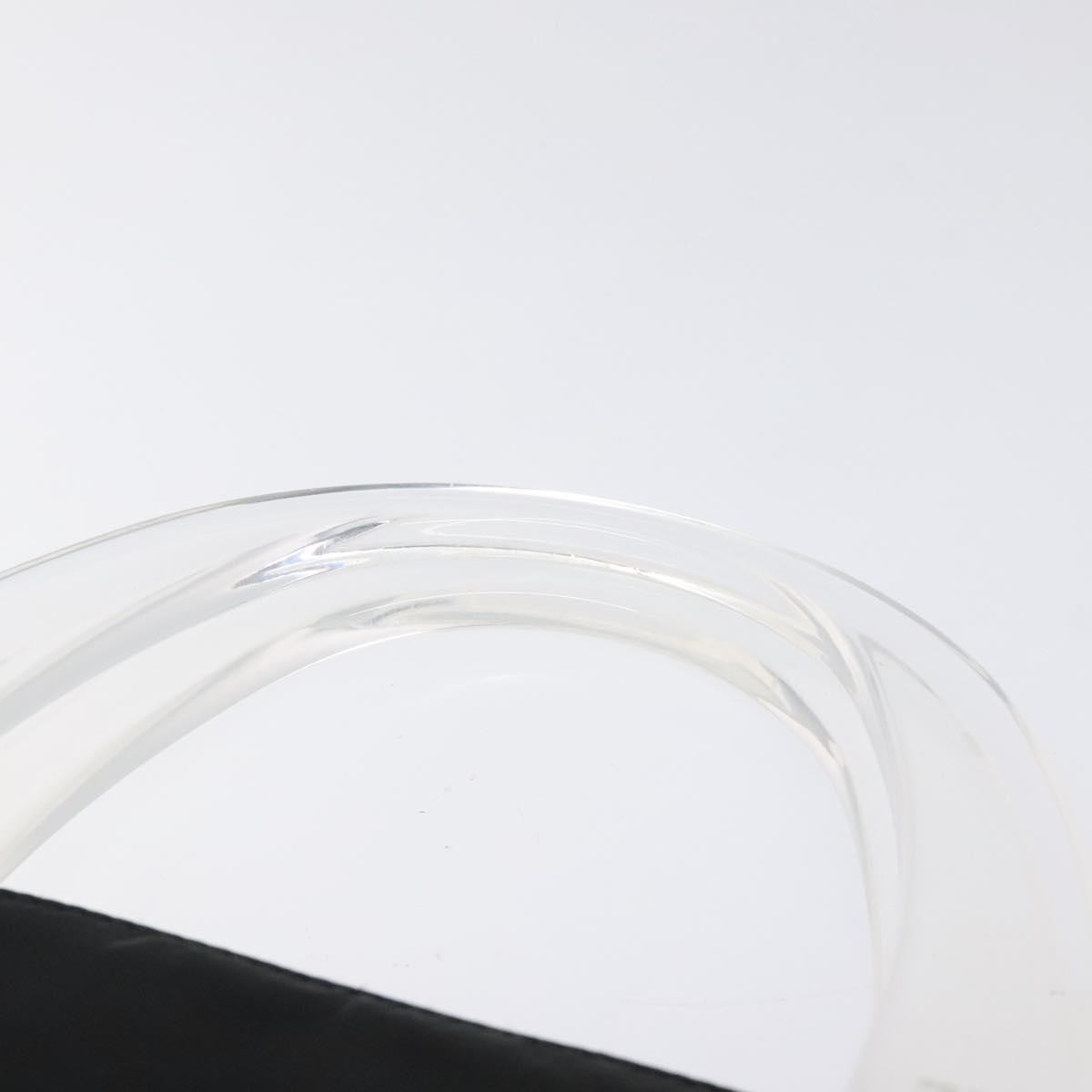 Prada Resin Handle Tote Tessuto, BLACK, NYLON, Tote bag