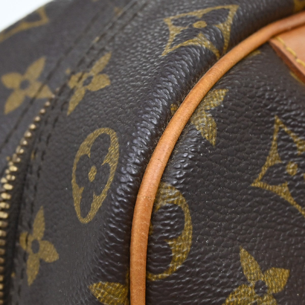 Louis Vuitton Deauville Handbag Monogram Canvas, Brown, Canvas, Handbag