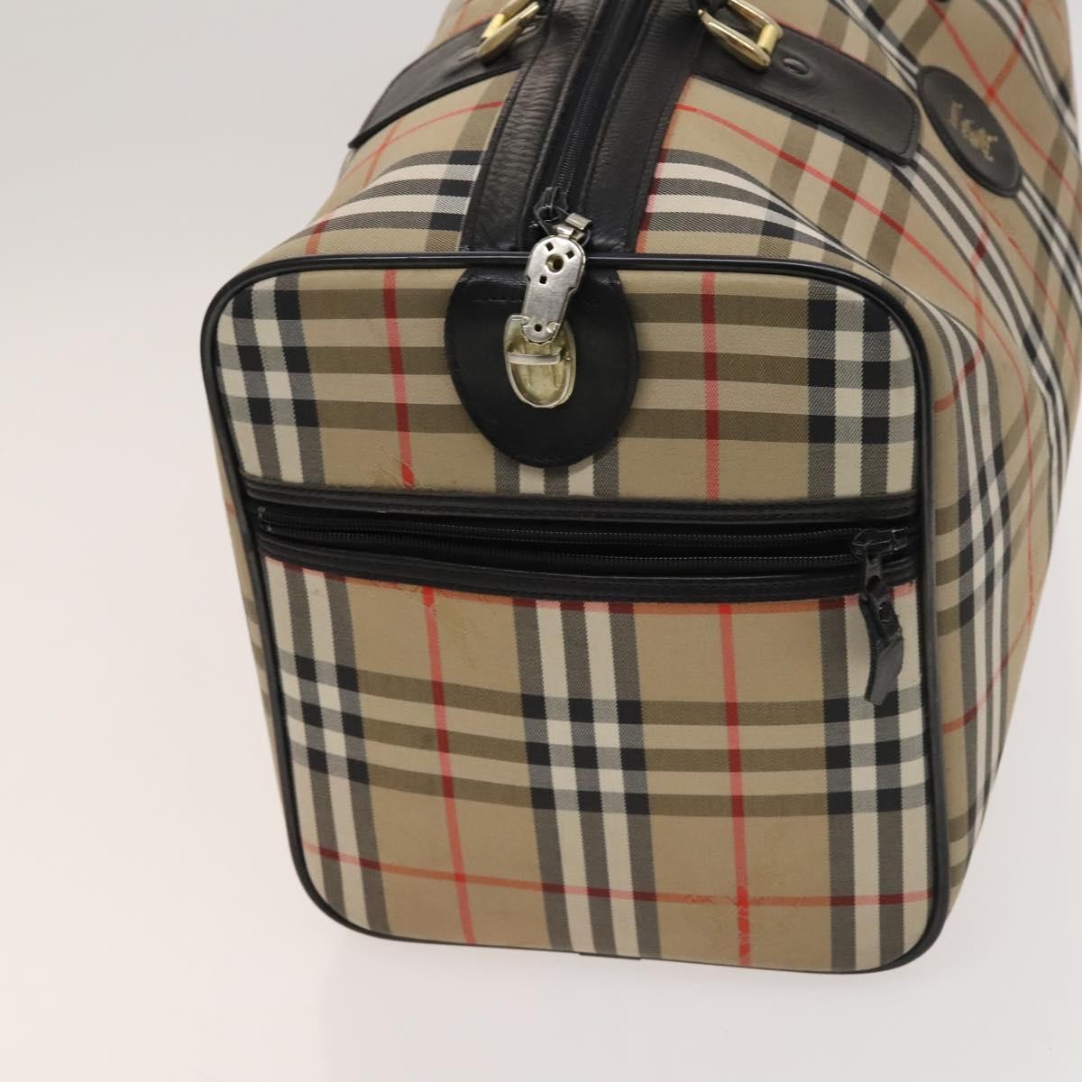 Burberry Nova check boston bag Canvas, BEIGE, CANVAS, Travel bag