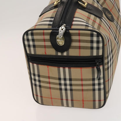 Burberry Nova check boston bag Canvas, BEIGE, CANVAS, Travel bag