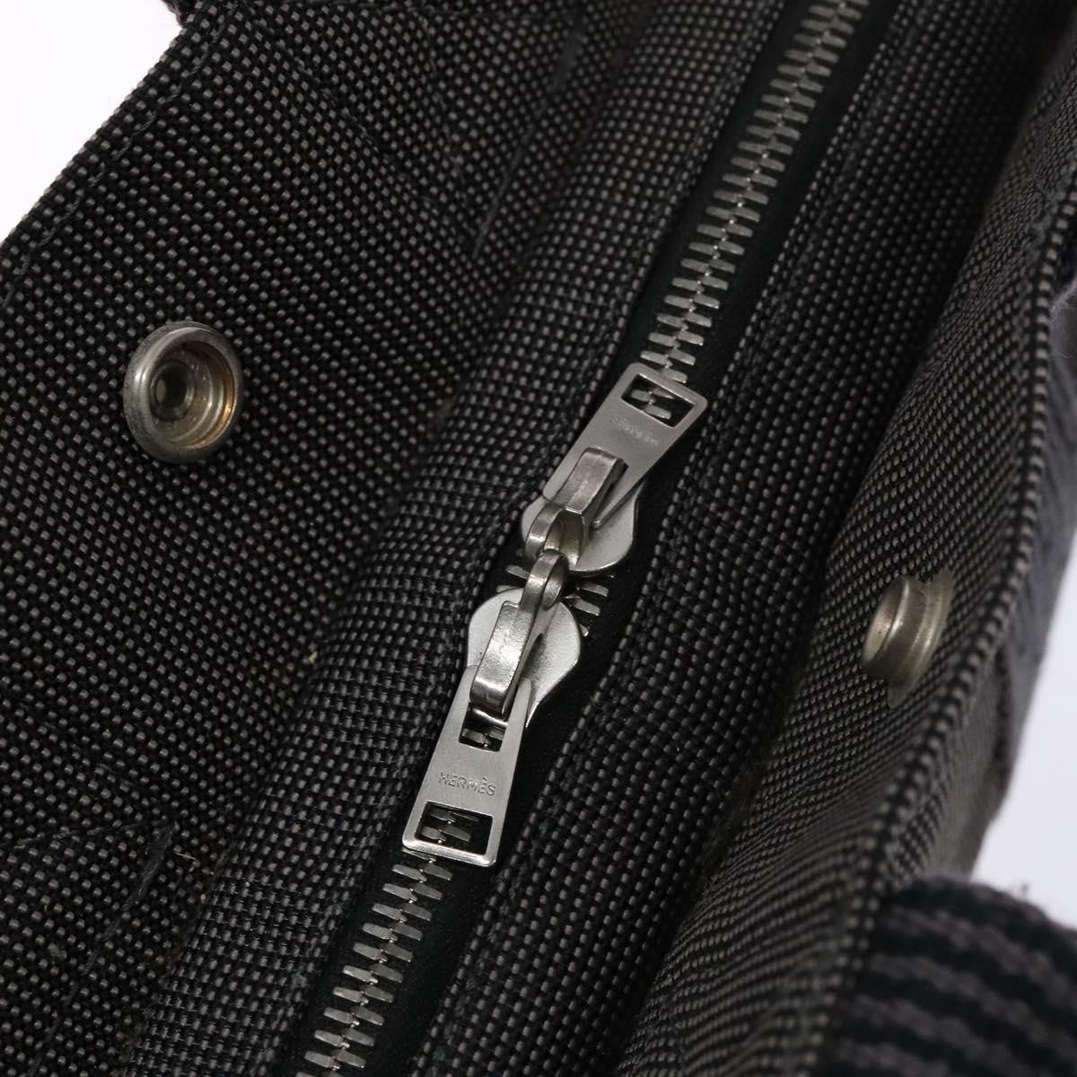 Hermes Fourre Tout Tote Canvas, GRAY, CANVAS, Tote bag