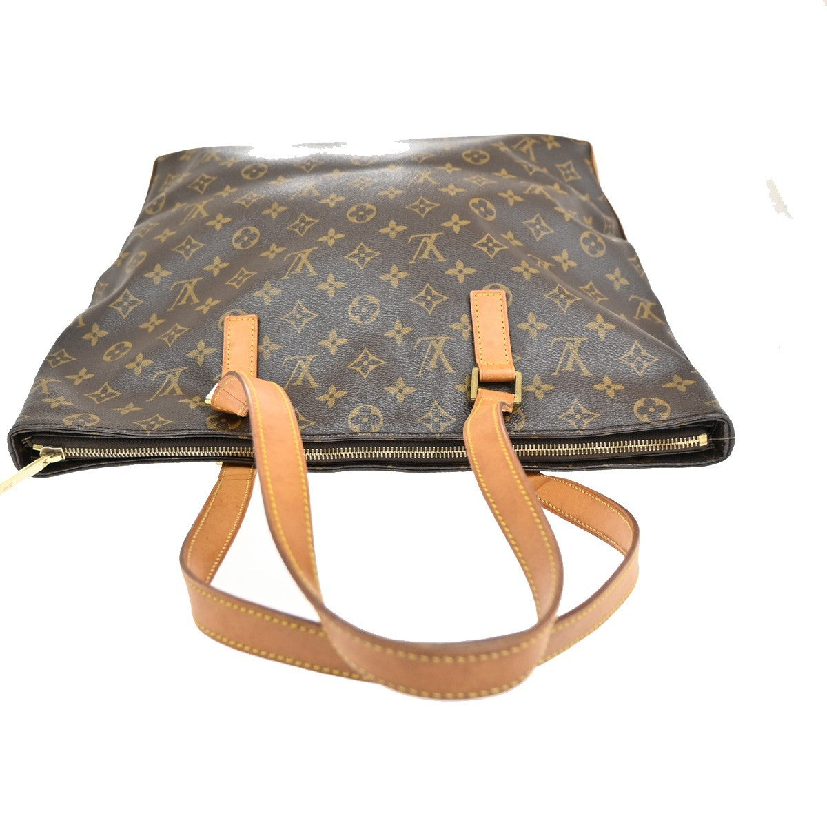 Louis Vuitton Cabas Mezzo Monogram Canvas, BROWN, CANVAS, Tote bag