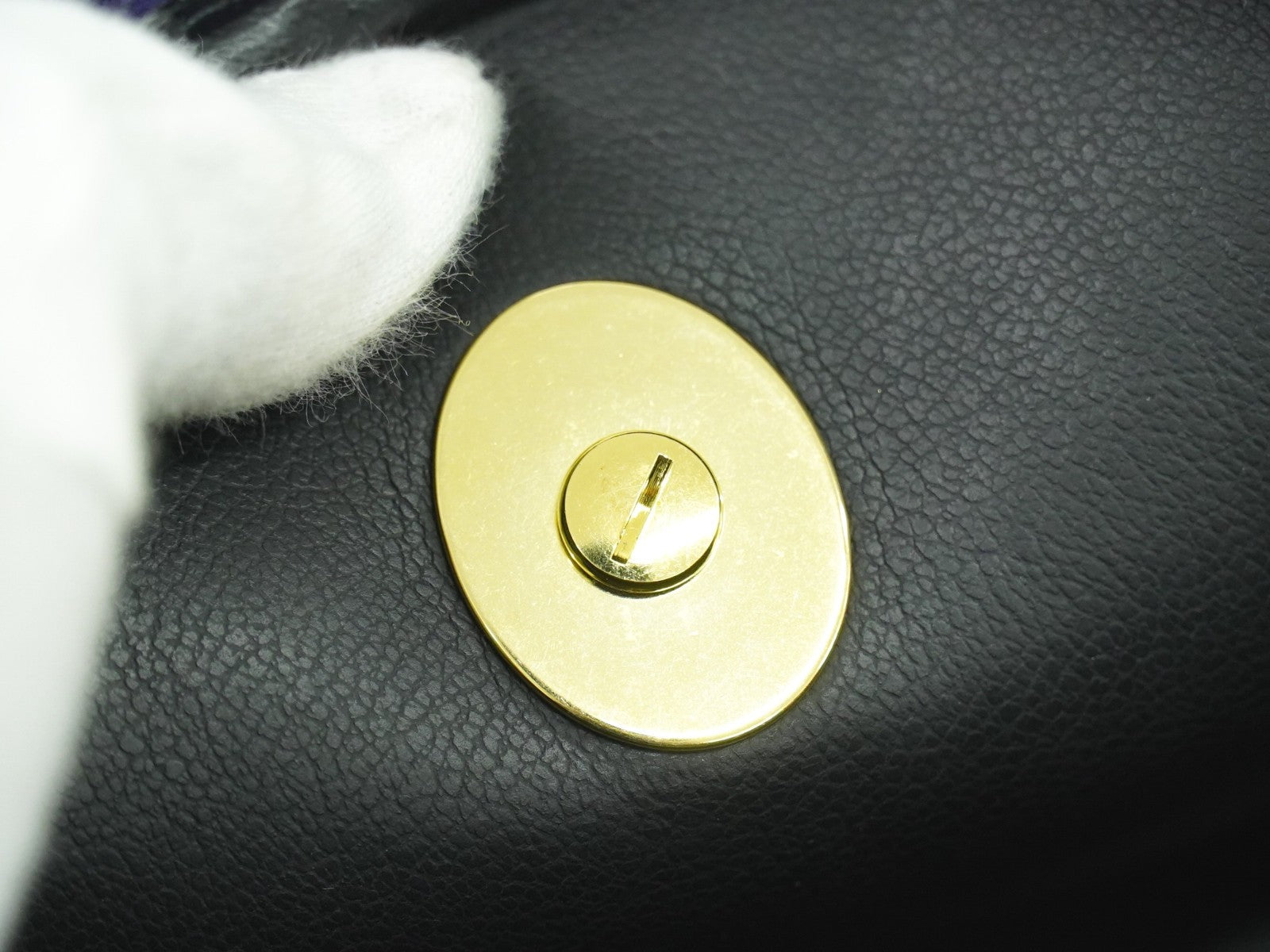 Christian Dior Vintage Zip Pochette Leather, BLUE, LEATHER, Clutche & pouche