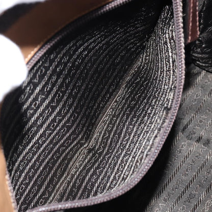 Prada Vintage Shoulder Bag Leather, BROWN, LEATHER, Shoulder bag