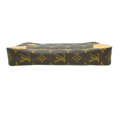 Louis Vuitton Marly Dragonne Clutch Monogram Canvas, BROWN, CANVAS, Clutche & pouche