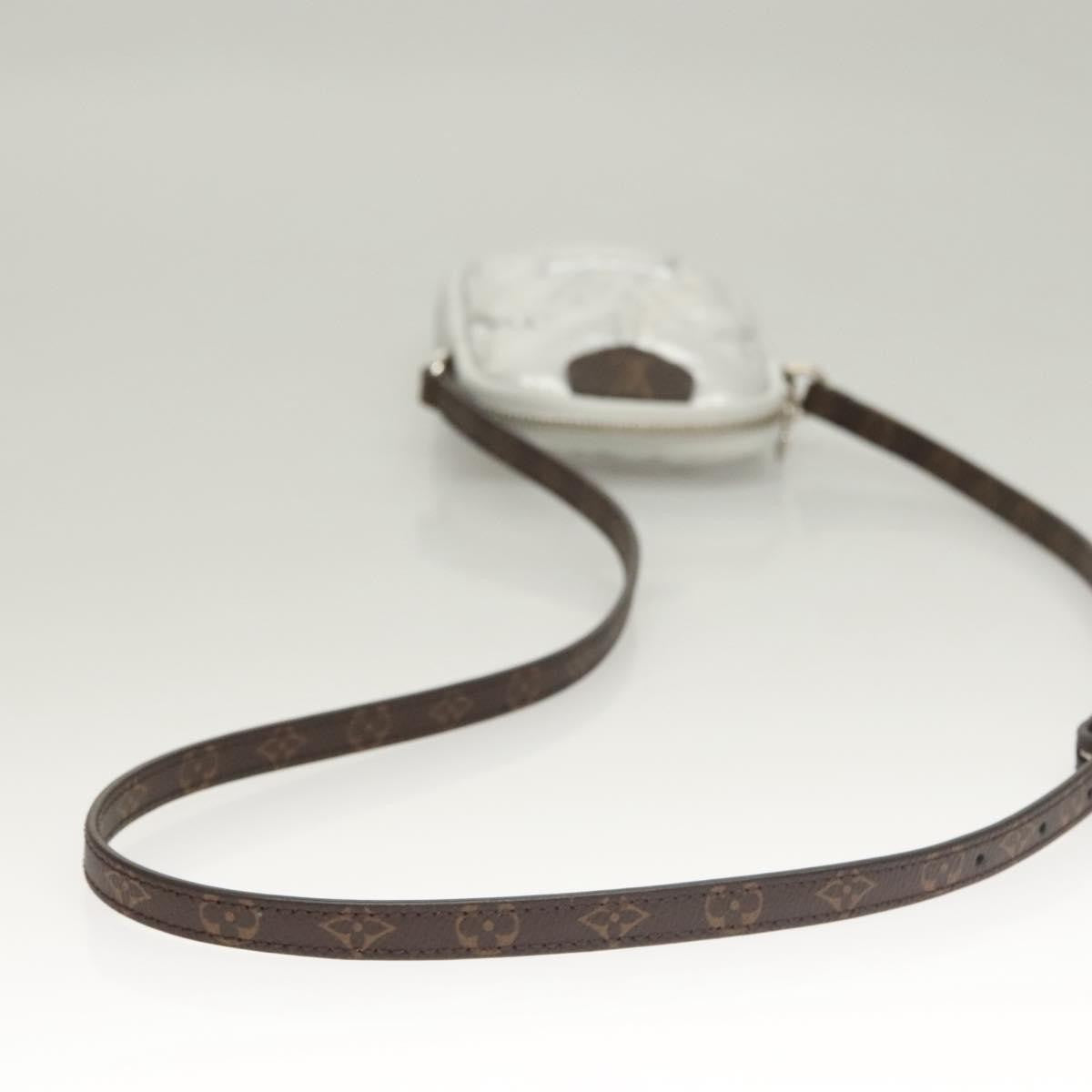 Louis Vuitton Pillow Phone Pouch Monogram Quilted Econyl Nylon, SILVER, CANVAS, Travel bag