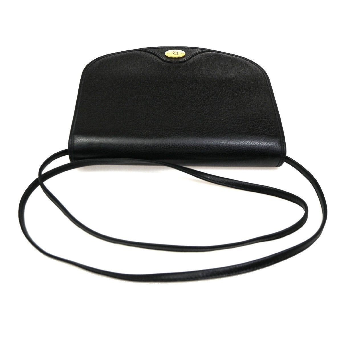 Christian Dior Vintage Honeycomb Flap Crossbody Bag Canvas and Leather, Black, PVC, Shoulder Bag
