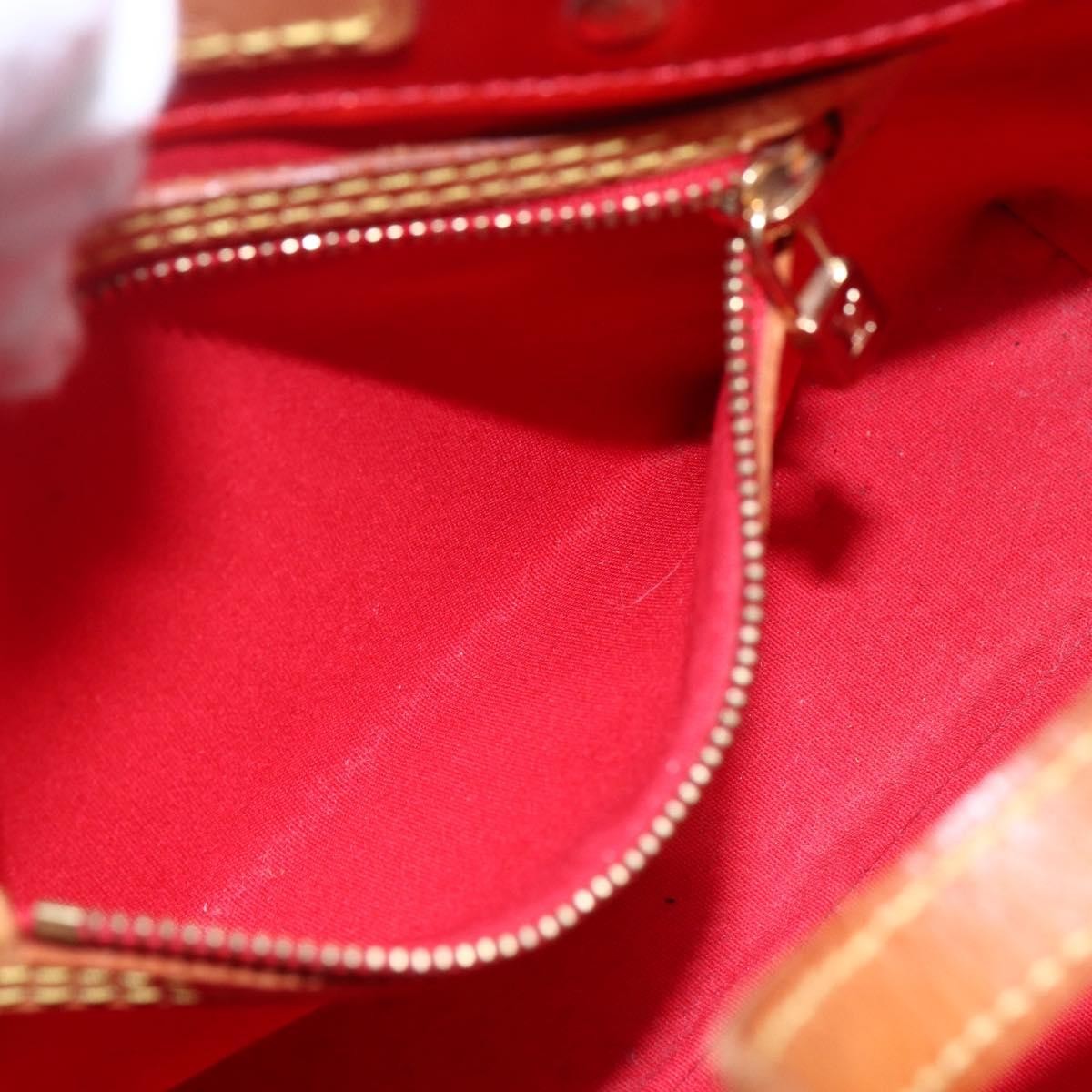 Louis Vuitton Reade Handbag Monogram Vernis, RED, PATENT_LEATHER, Handbag