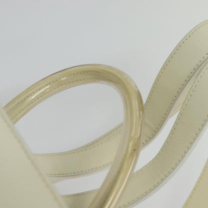 Salvatore Ferragamo Vintage Gancini Backpack Patent Leather, WHITE, PATENT_LEATHER, Backpack