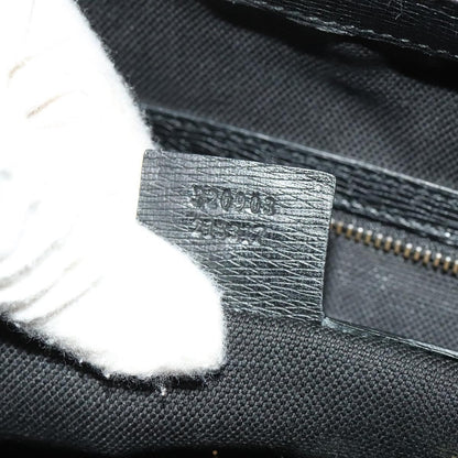 Gucci Bright Bit Convertible Tote Leather, BLACK, LEATHER, Handbag