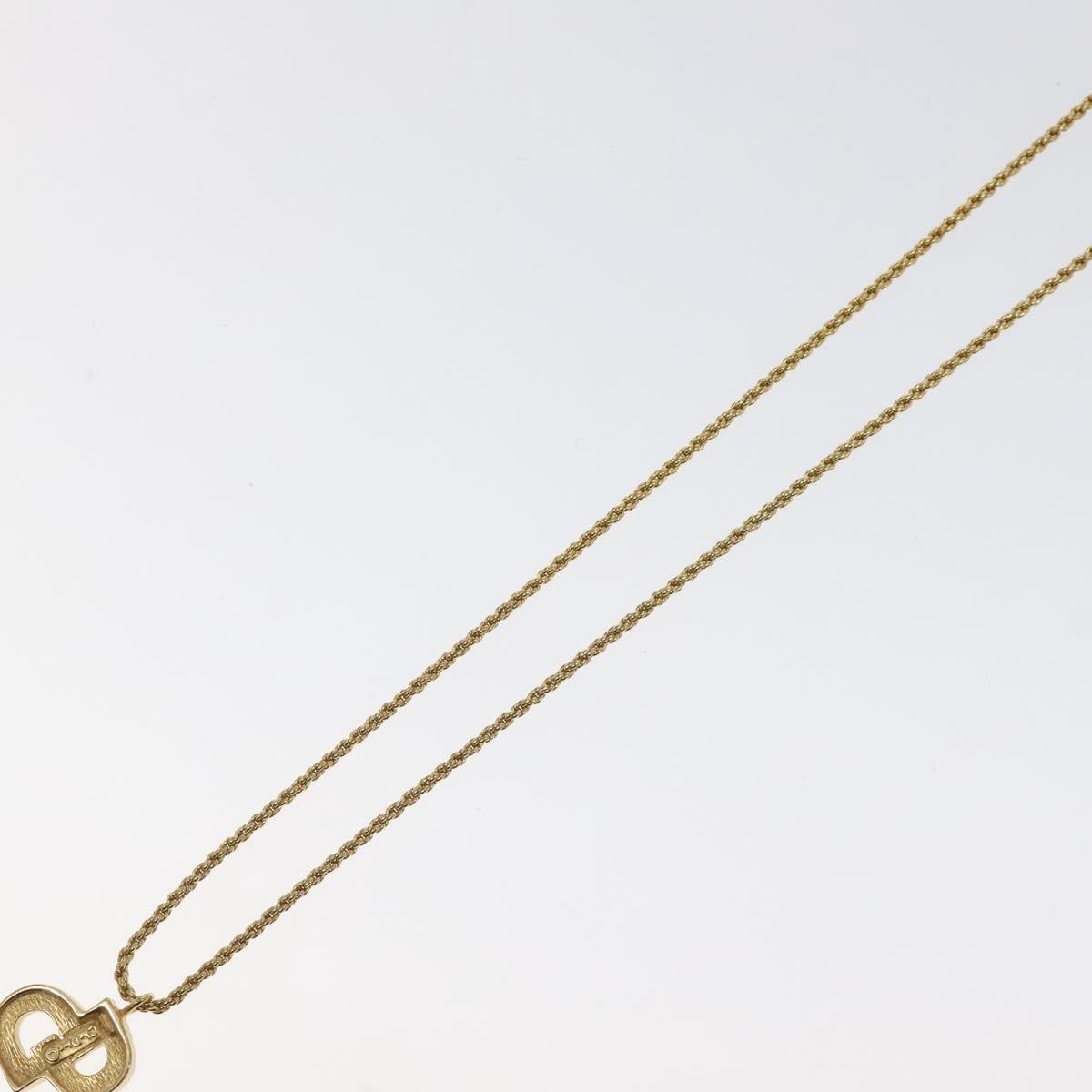 Christian Dior CD Pendant Necklace Gold-plated, GOLD, GOLD_PLATED, Necklace