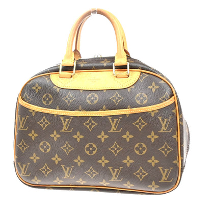 Louis Vuitton Trouville Handbag Monogram Canvas, BROWN, LEATHER, Handbag
