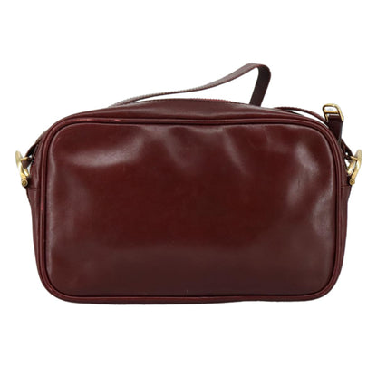 cartier Must de Cartier Shoulder Bag Leather, Burgundy, Leather, Shoulder Bag