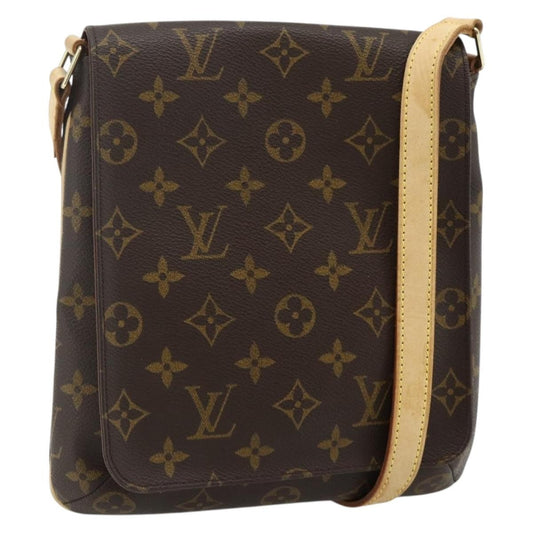 Louis Vuitton Musette Salsa Handbag Monogram Canvas, Brown, Canvas, Shoulder Bag