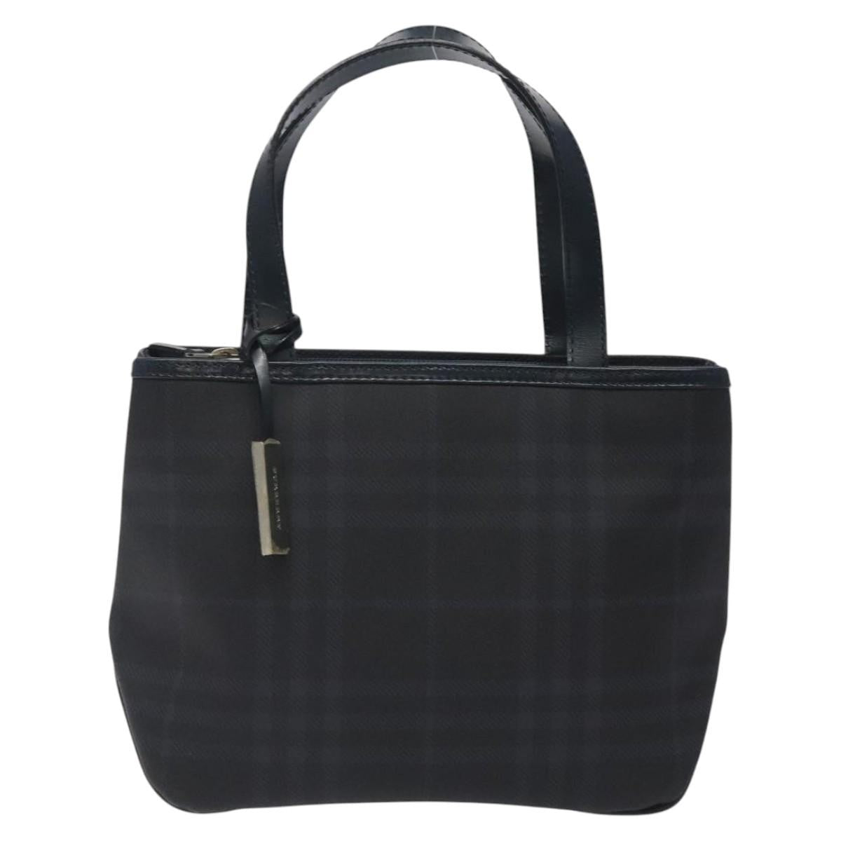 Burberry Nova Handbag Canvas, NAVY, PVC, Handbag