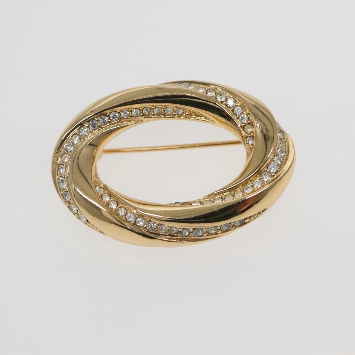 Christian Dior J'Adior Brooch Metal with Crystals, GOLD, METAL, Brooch