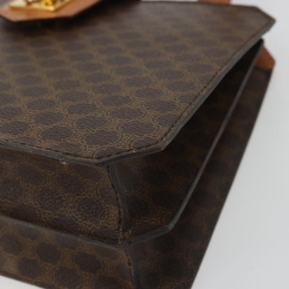 Celine Vintage Macadam Handbag Canvas, Brown, Canvas, Handbag