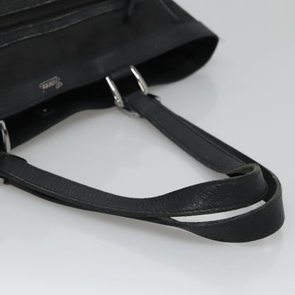 Gucci Abbey Pocket Tote GG Canvas, Black, Canvas, Tote Bag