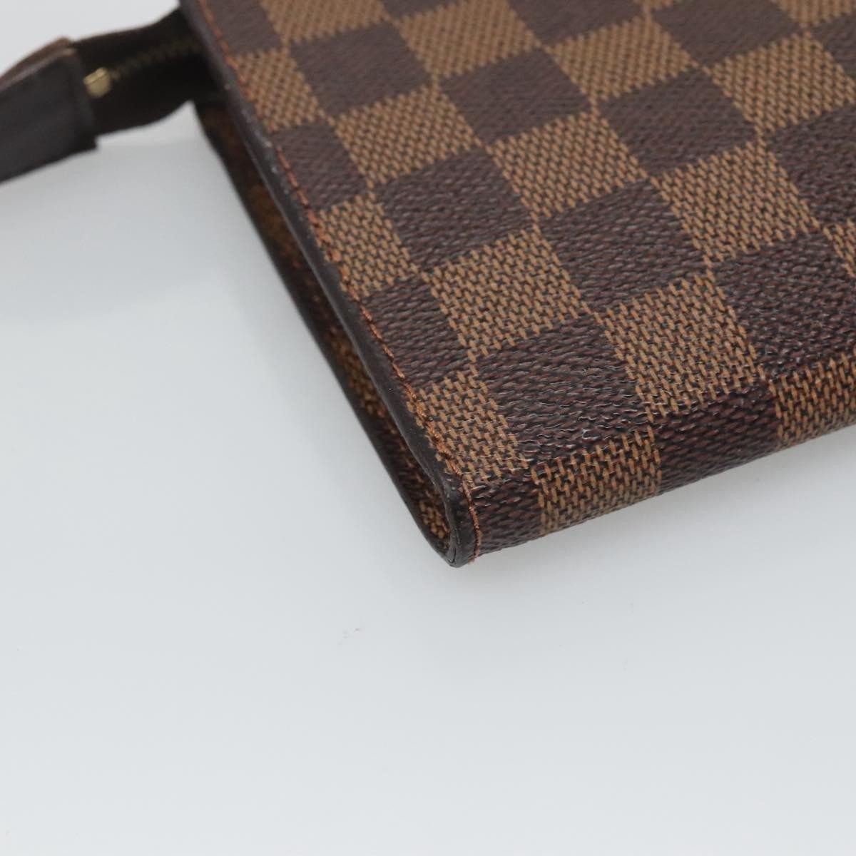 Louis Vuitton Marais Bucket Zip Pouch Damier, BROWN, CANVAS, Clutche & pouche