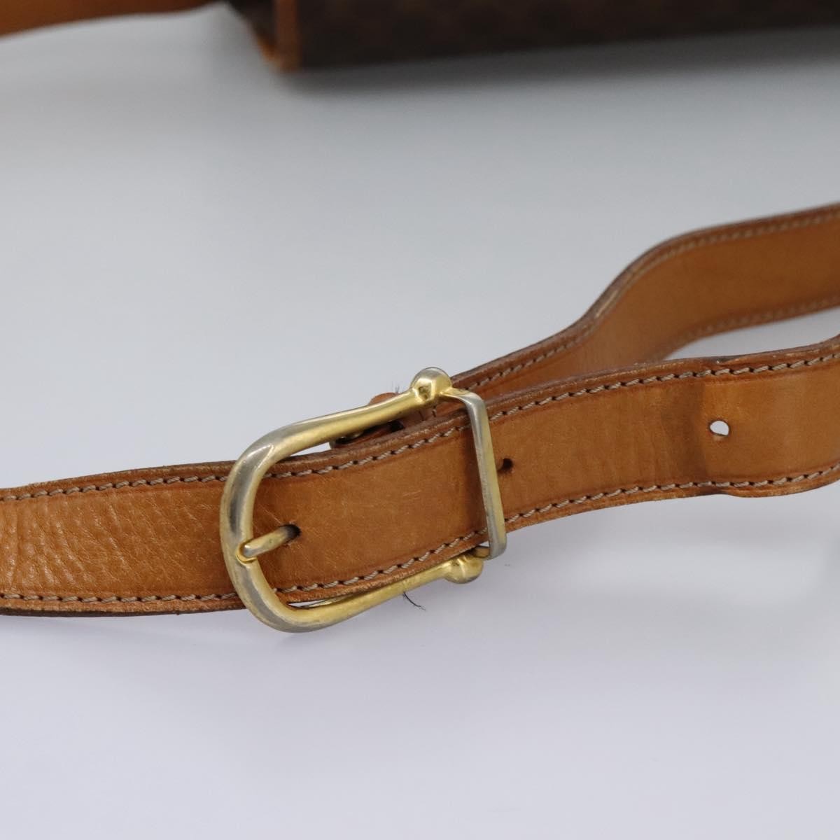 Celine Macadam Shoulder Bag PVC Leather, BROWN, CANVAS, Shoulder bag