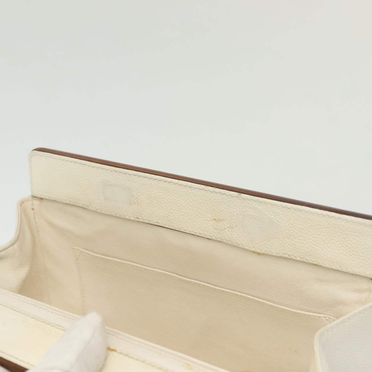 Chanel Vintage Wood Chain CC Tote Leather, RED, LEATHER, Shoulder bag