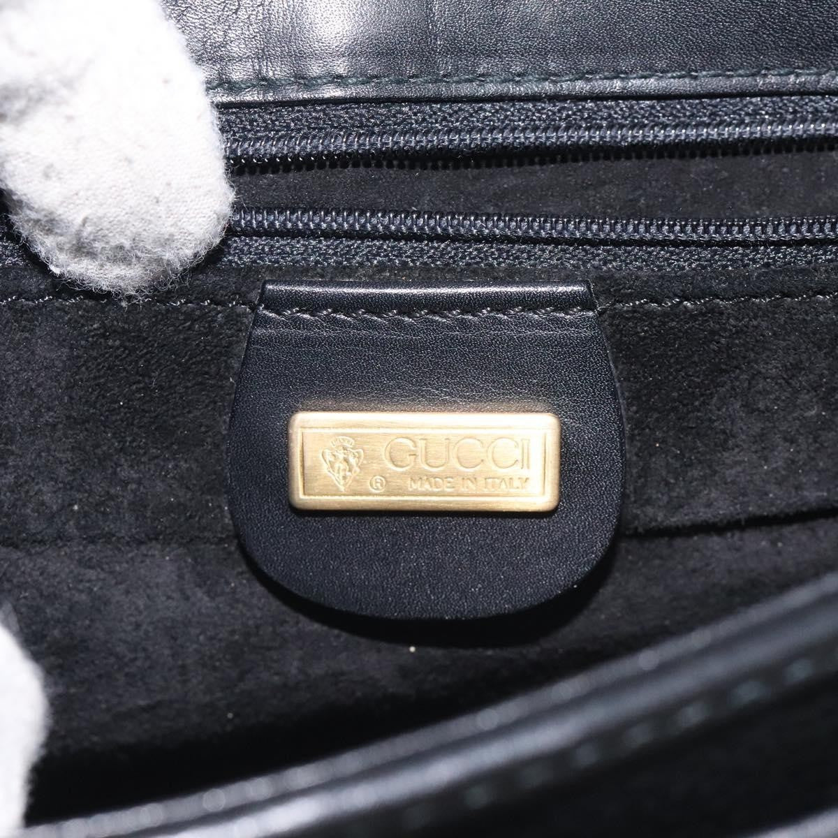 Gucci Vintage Shoulder Bag Leather, BLACK, LEATHER, Shoulder bag