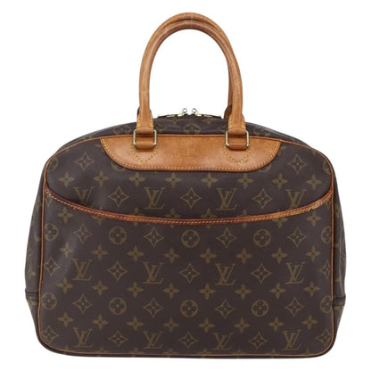 Louis Vuitton Deauville Handbag Monogram Canvas, BROWN, CANVAS, Handbag