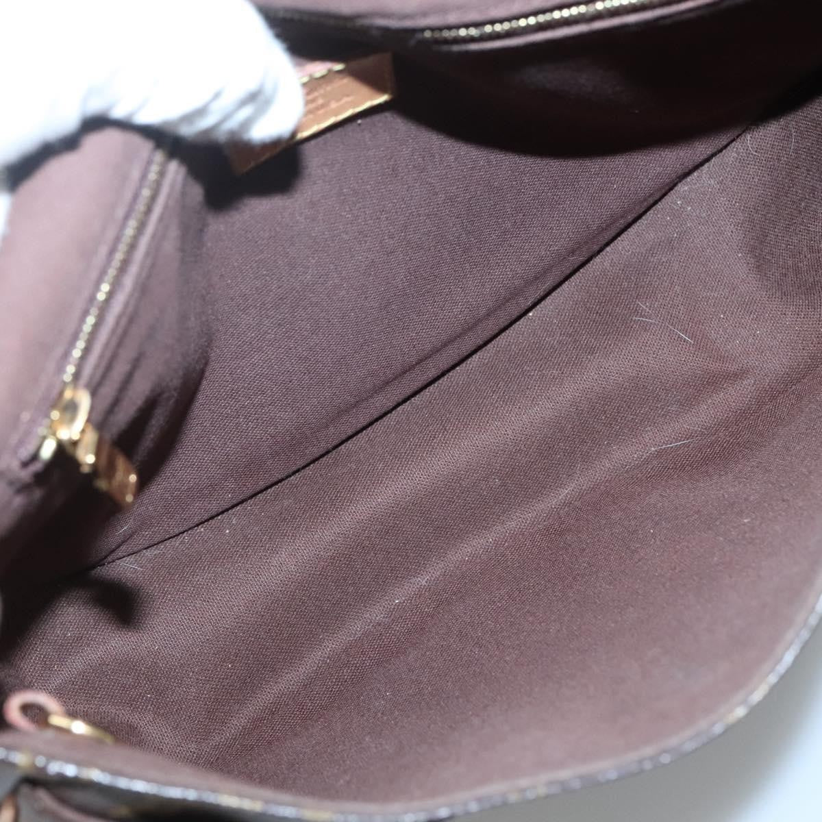 Louis Vuitton Menilmontant Handbag Monogram Canvas, BROWN, CANVAS, Shoulder bag