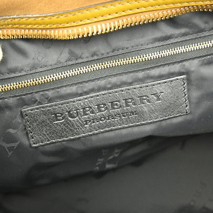 Burberry Vintage Handbag Leather, BROWN, LEATHER, Handbag