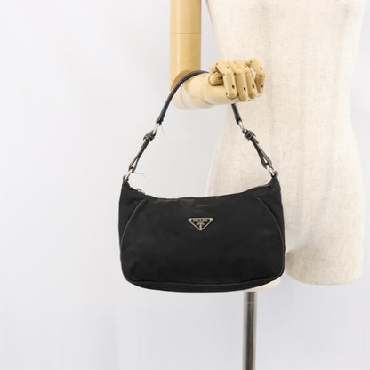 Prada Vintage Shoulder Bag Tessuto, BLACK, NYLON, Shoulder bag