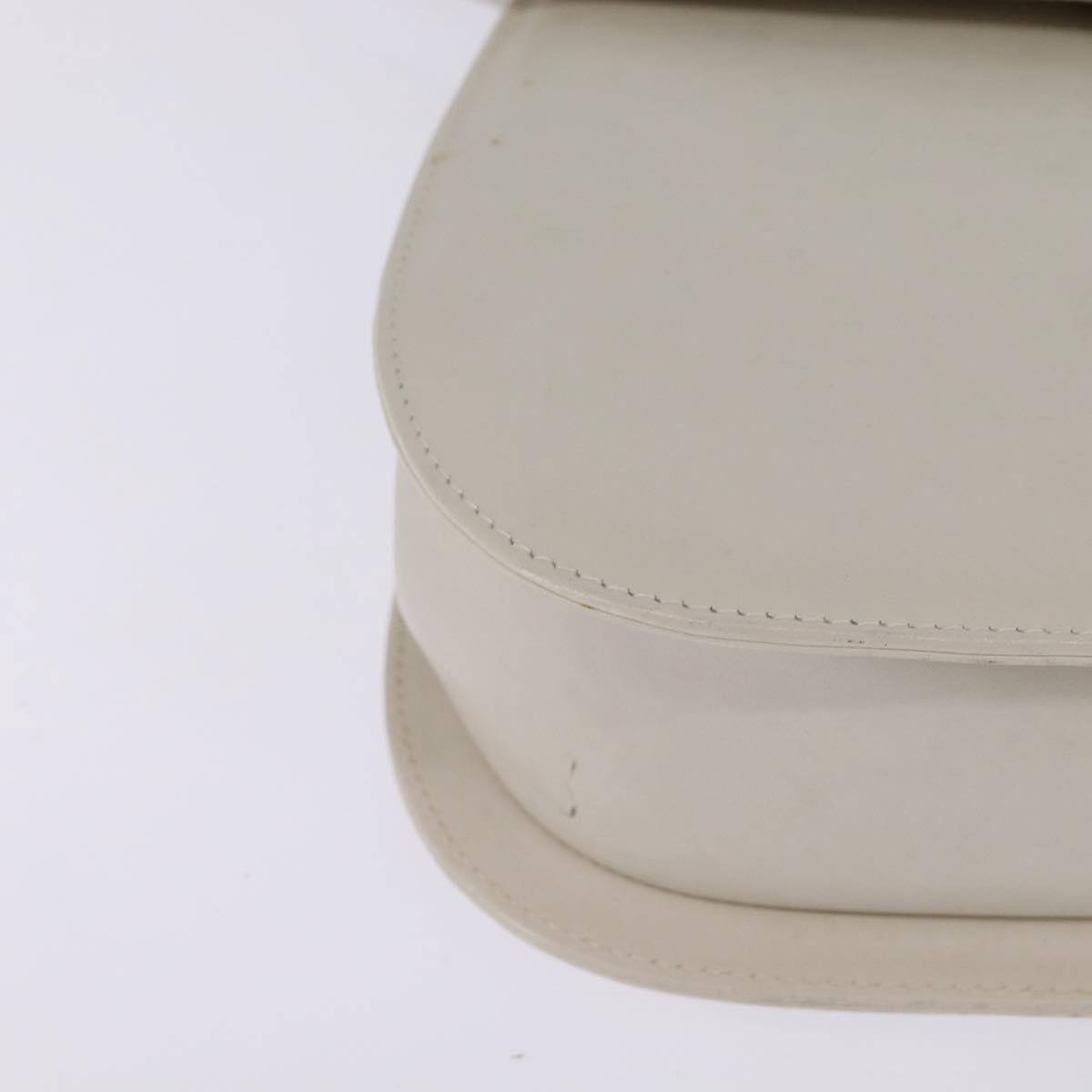 Salvatore Ferragamo Gancini handbag Leather, WHITE, LEATHER, Handbag