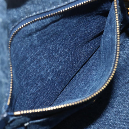 Prada Canapa Tote Denim, BLUE, CANVAS, Tote bag