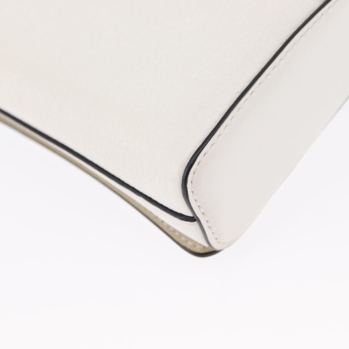 Christian Louboutin Rubylou Clutch Leather, WHITE, LEATHER, Shoulder bag