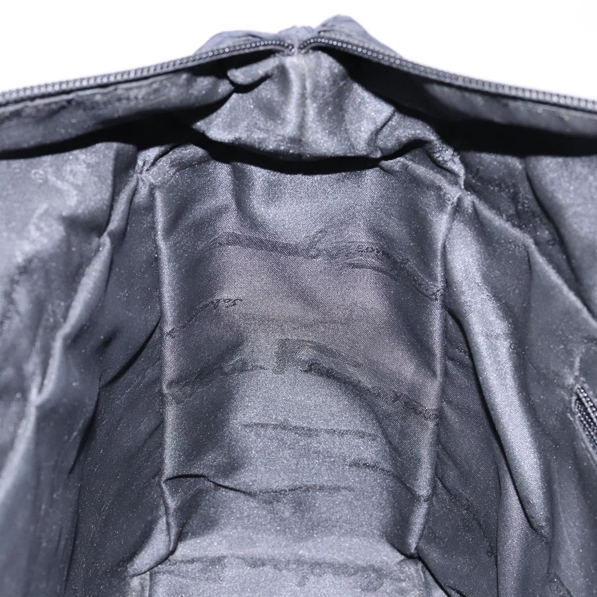 Salvatore Ferragamo Vintage Handbag Canvas, BLACK, CANVAS, Handbag