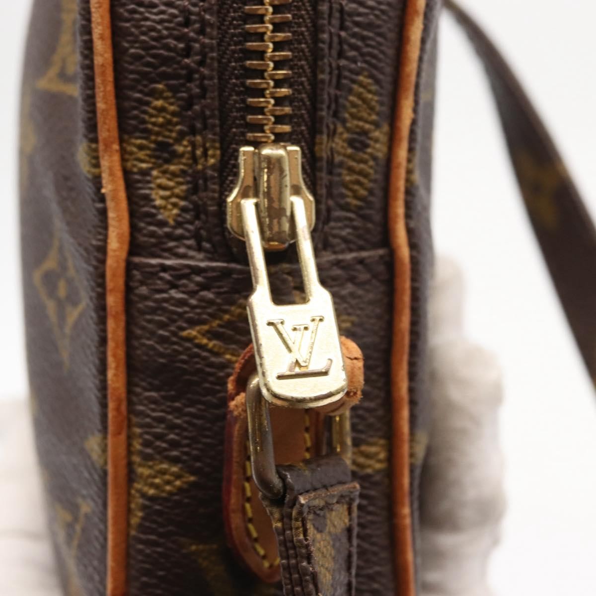 Louis Vuitton Danube Handbag Monogram Canvas, BROWN, CANVAS, Shoulder bag