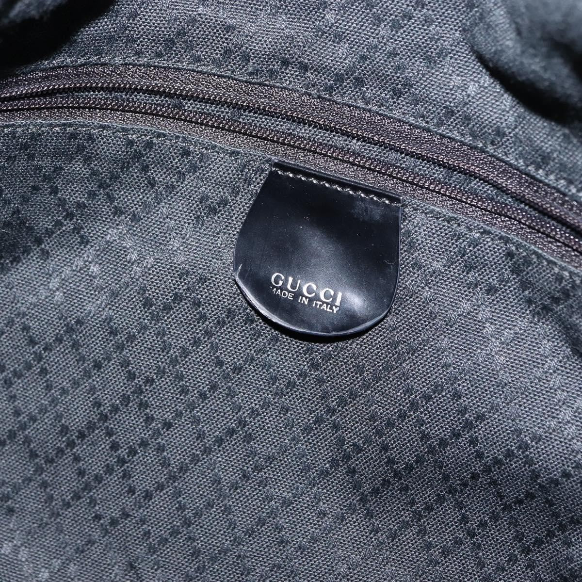 Gucci Vintage Bamboo Handle Bag Nylon, BLACK, NYLON, Handbag