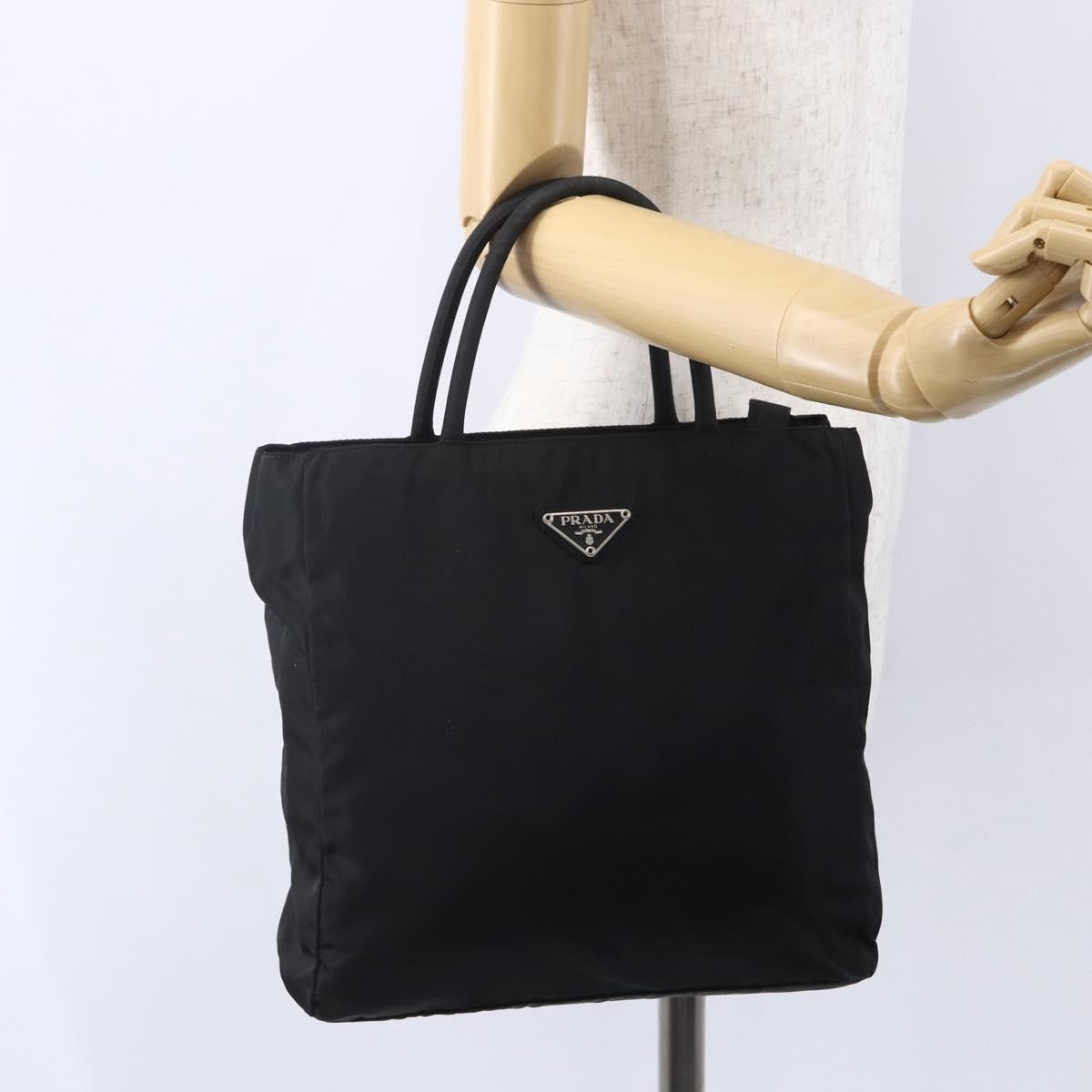 Prada Vintage Tote Tessuto, BLACK, NYLON, Tote bag