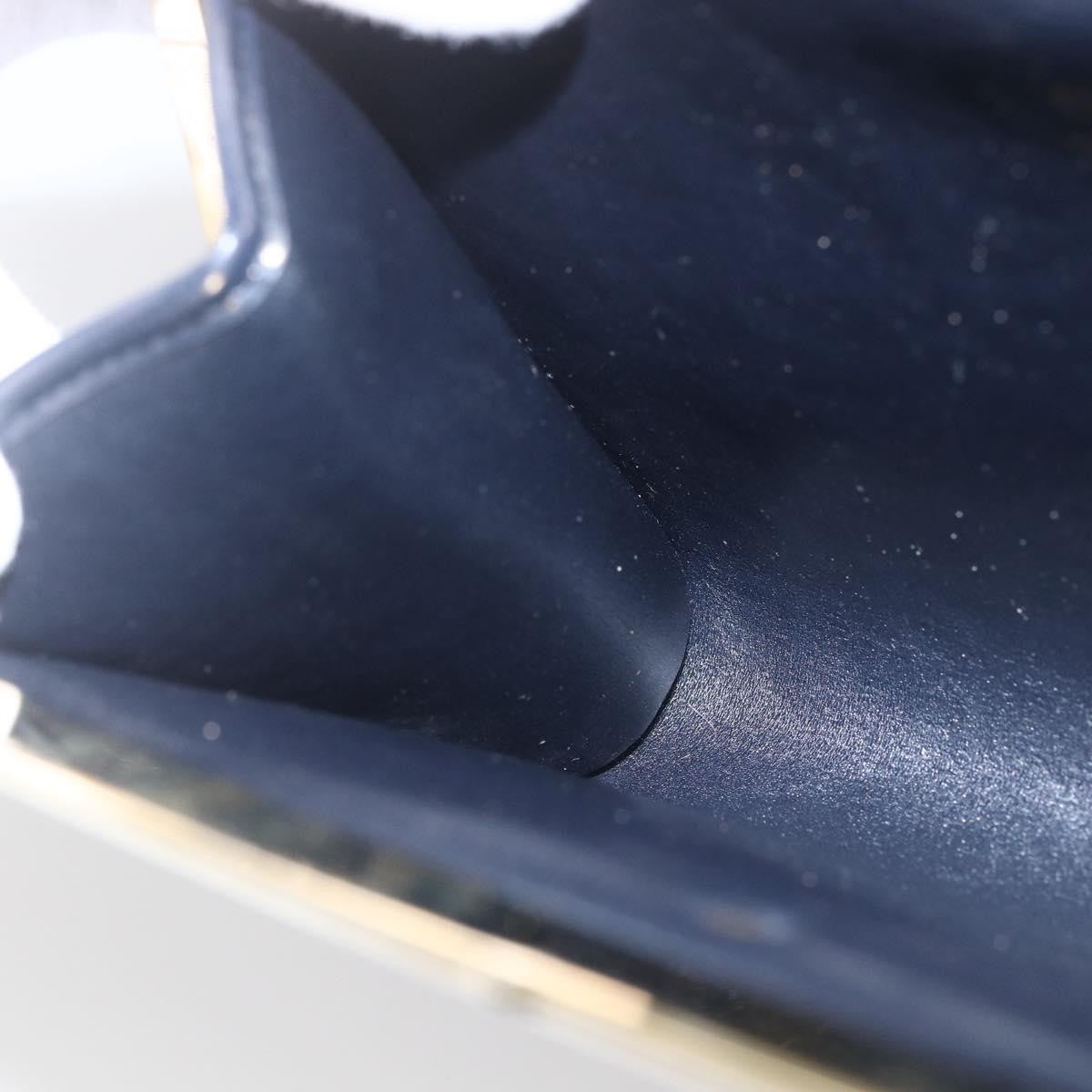 Christian Dior Vintage Trotter Pouch Canvas, NAVY, CANVAS, Clutche & pouche